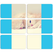 Магнитные фотопазлы 90 на 50 набор 6 штук 