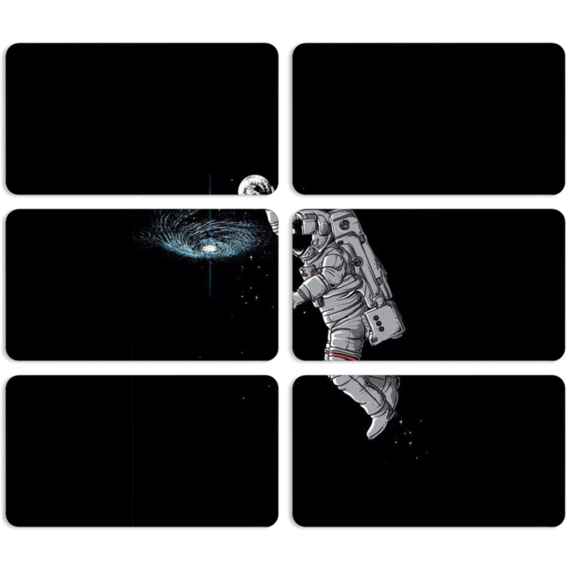 Магнитные фотопазлы 90 на 50 набор 6 штук 