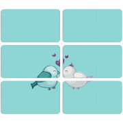 Магнитные фотопазлы 90 на 50 набор 6 штук 