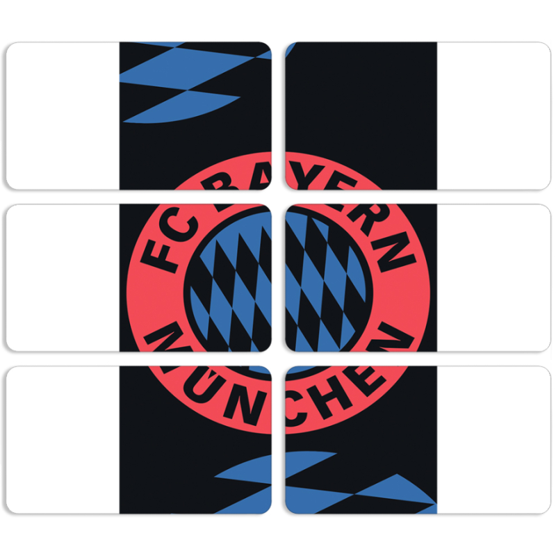 Магнитные фотопазлы 90 на 50 набор 6 штук FC Bayern