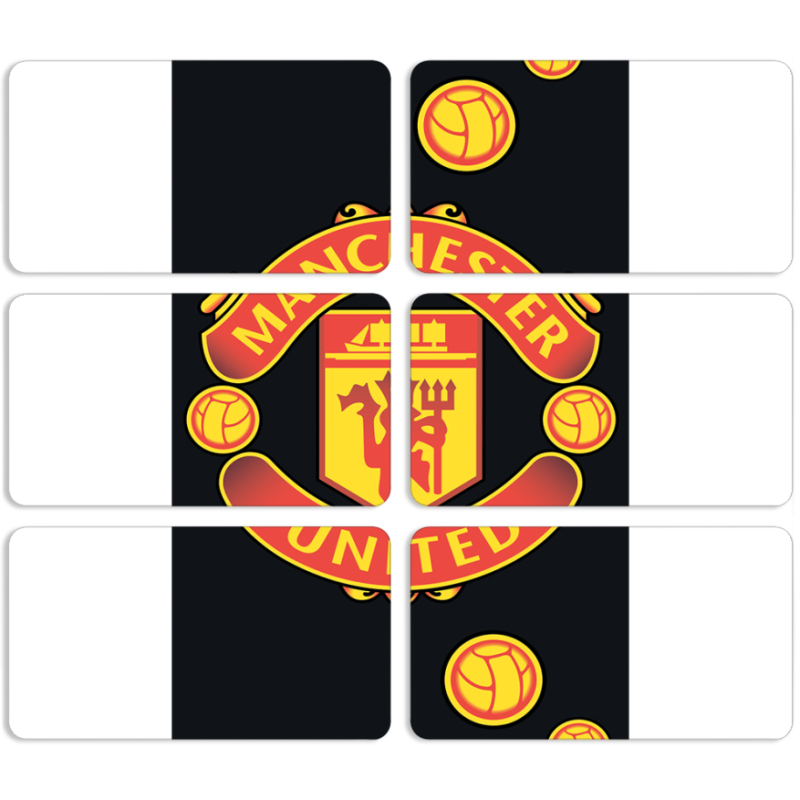 Магнитные фотопазлы 90 на 50 набор 6 штук FC Manchester-U