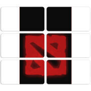 Магнитные фотопазлы 90 на 50 набор 6 штук Dota 2