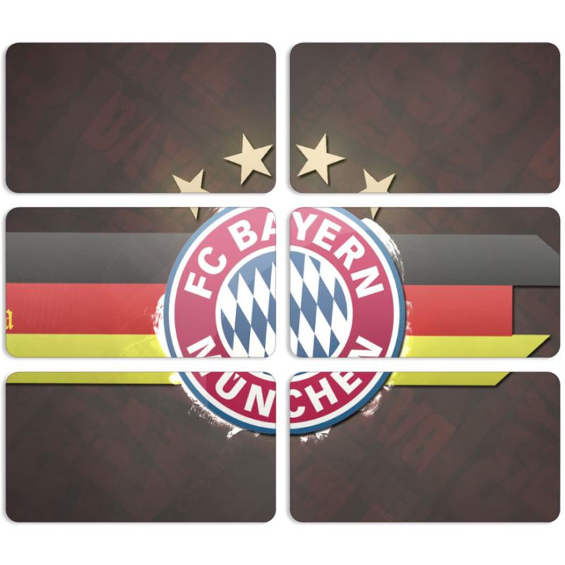 Магнитные фотопазлы 90 на 50 набор 6 штук 