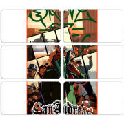 Магнитные фотопазлы 90 на 50 набор 6 штук GTA San Andreas