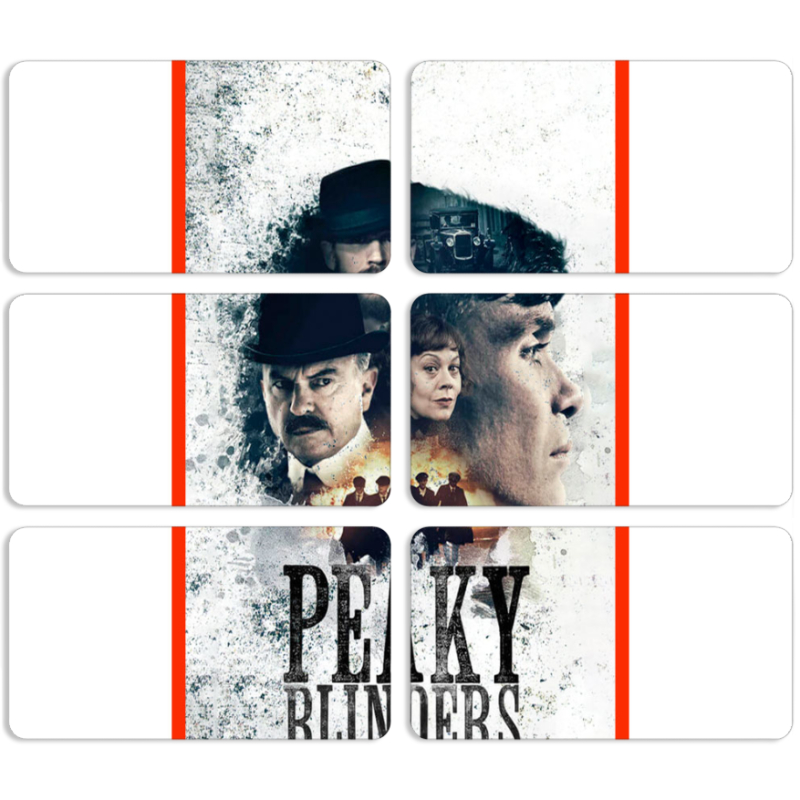Магнитные фотопазлы 90 на 50 набор 6 штук Peaky Blinders Poster