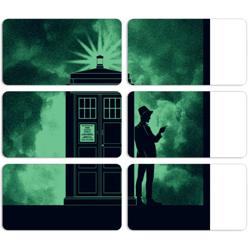 Магнитные фотопазлы 90 на 50 набор 6 штук 