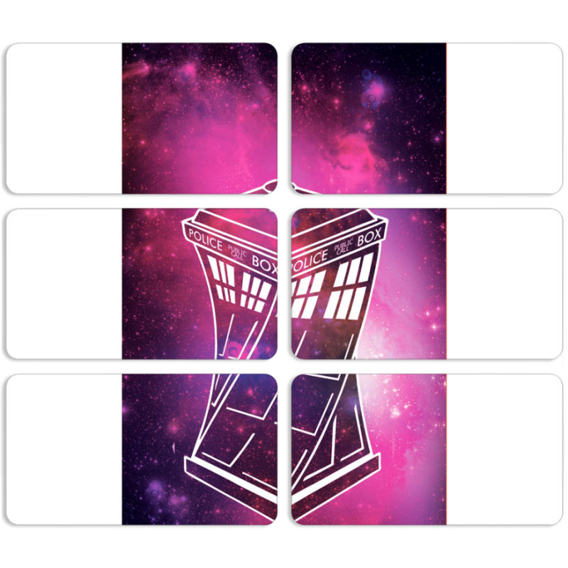 Магнитные фотопазлы 90 на 50 набор 6 штук 