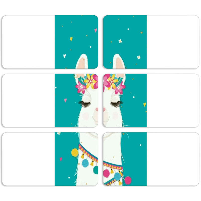 Магнитные фотопазлы 90 на 50 набор 6 штук Cold Llama