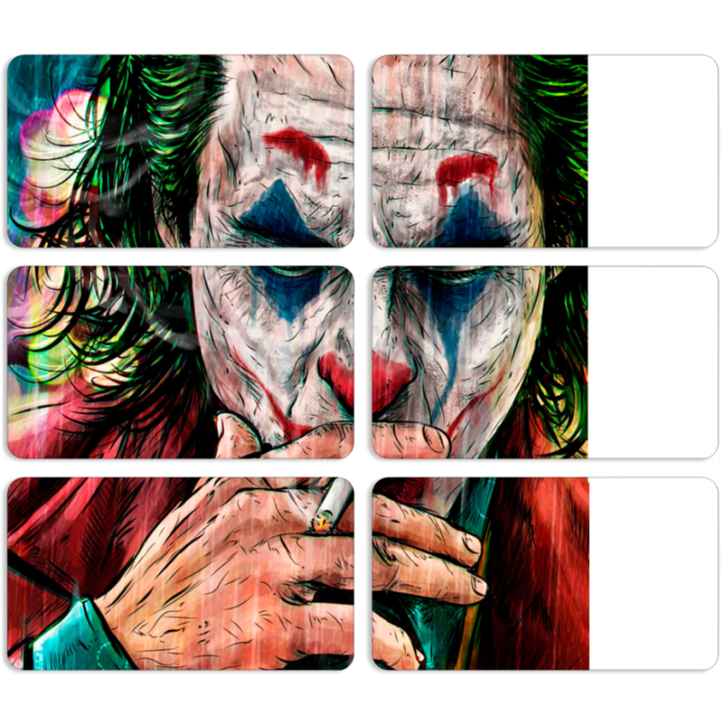 Магнитные фотопазлы 90 на 50 набор 6 штук Джокер