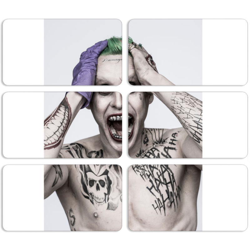 Магнитные фотопазлы 90 на 50 набор 6 штук 