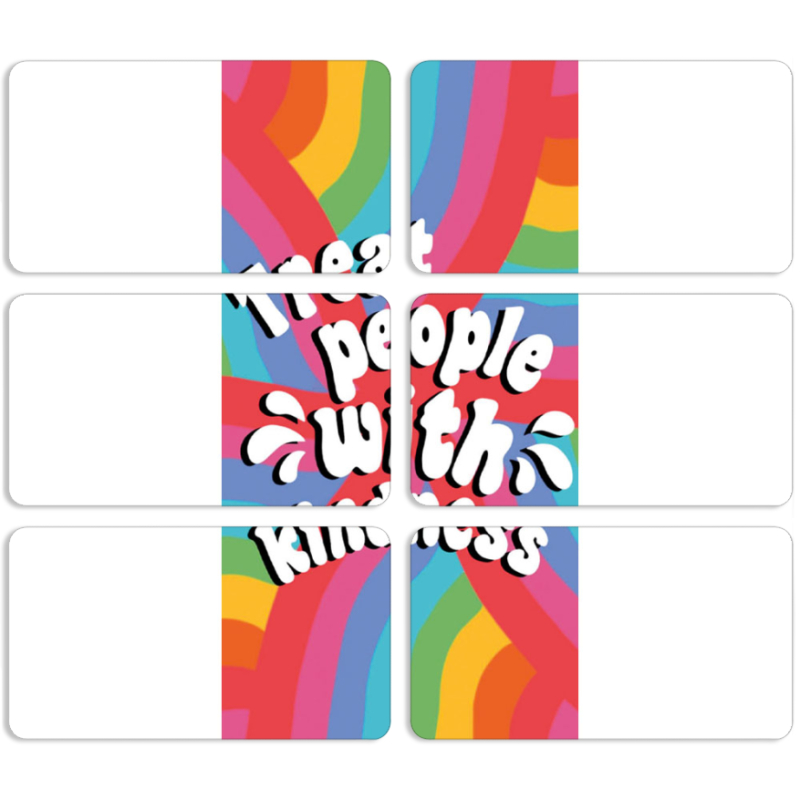 Магнитные фотопазлы 90 на 50 набор 6 штук Kindness