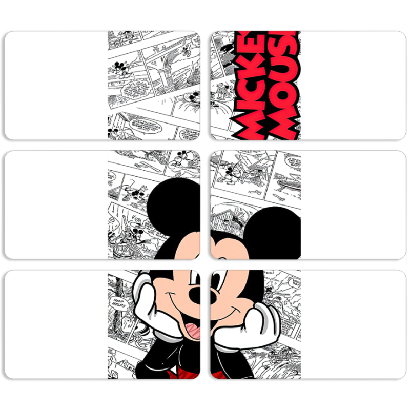 Магнитные фотопазлы 90 на 50 набор 6 штук 