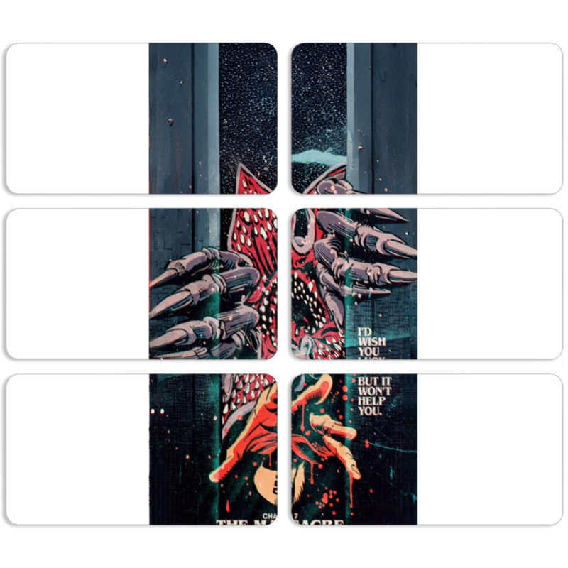 Магнитные фотопазлы 90 на 50 набор 6 штук 