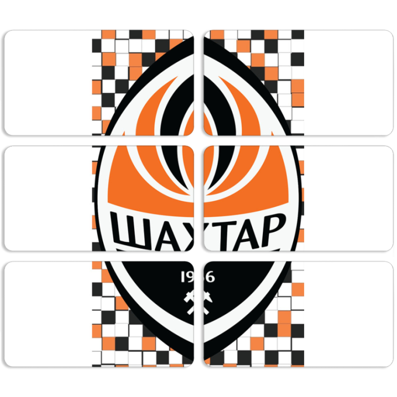 Магнитные фотопазлы 90 на 50 набор 6 штук 