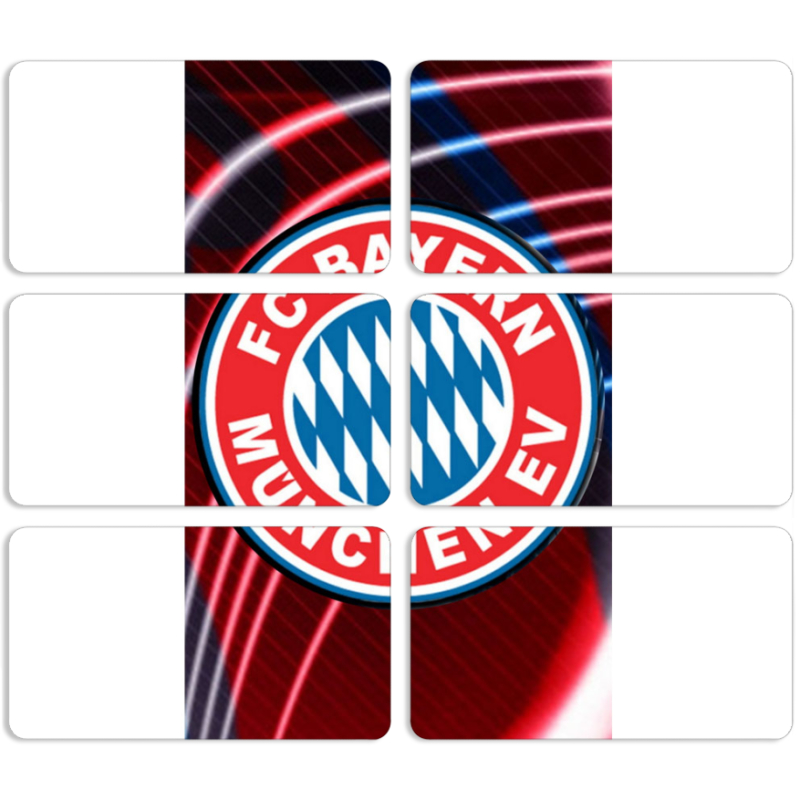 Магнитные фотопазлы 90 на 50 набор 6 штук 