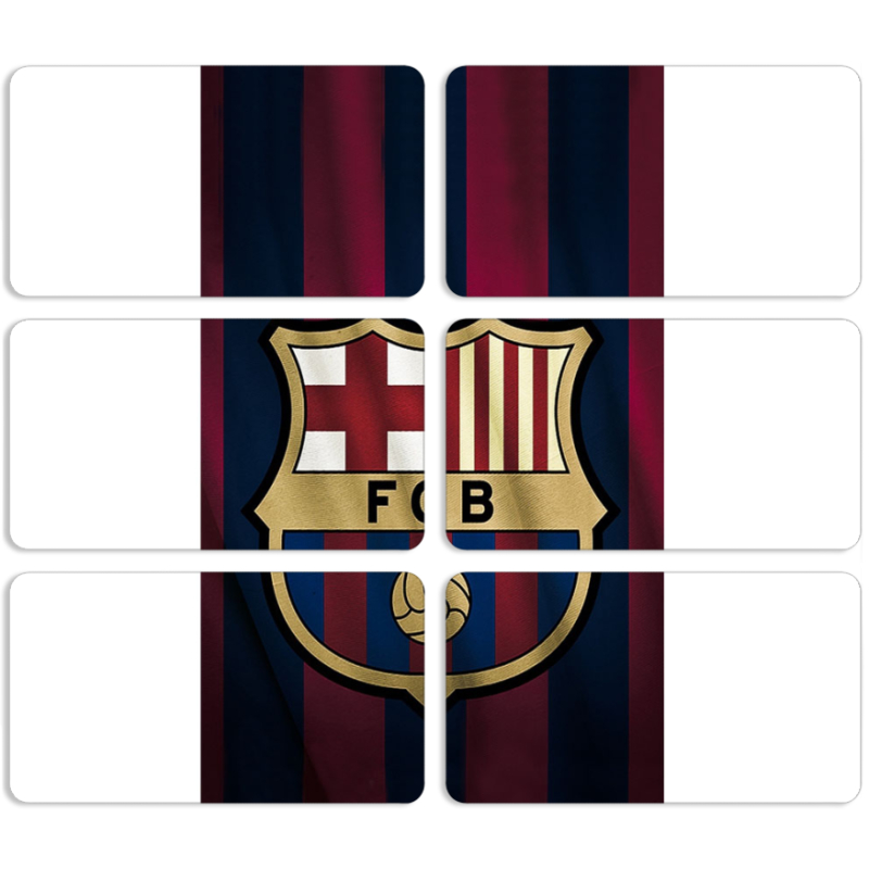 Магнитные фотопазлы 90 на 50 набор 6 штук 