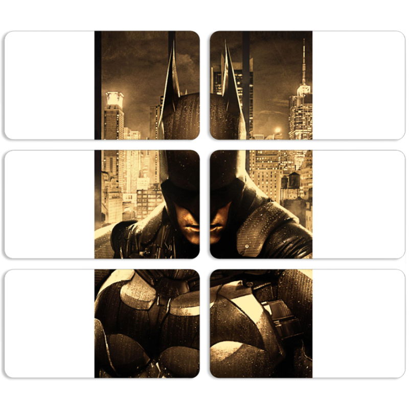 Магнитные фотопазлы 90 на 50 набор 6 штук 