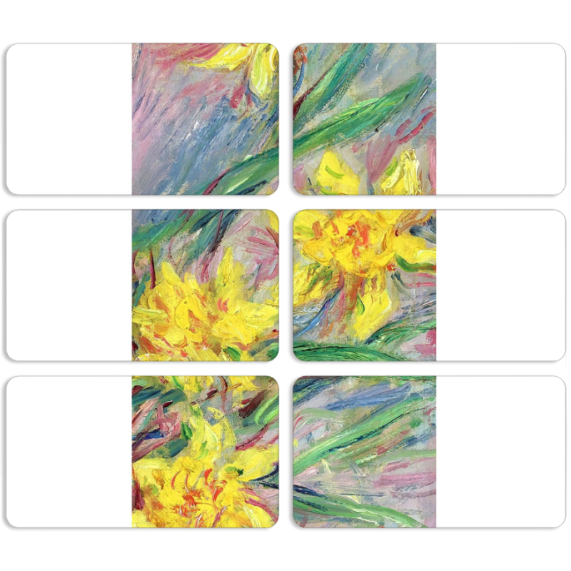 Магнитные фотопазлы 90 на 50 набор 6 штук 