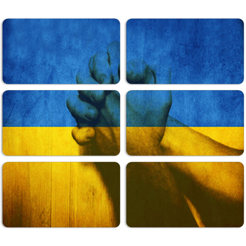 Магнитные фотопазлы 90 на 50 набор 6 штук Handshake