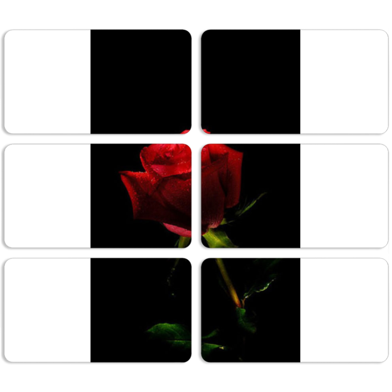 Магнитные фотопазлы 90 на 50 набор 6 штук 