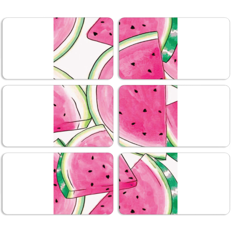 Магнитные фотопазлы 90 на 50 набор 6 штук 