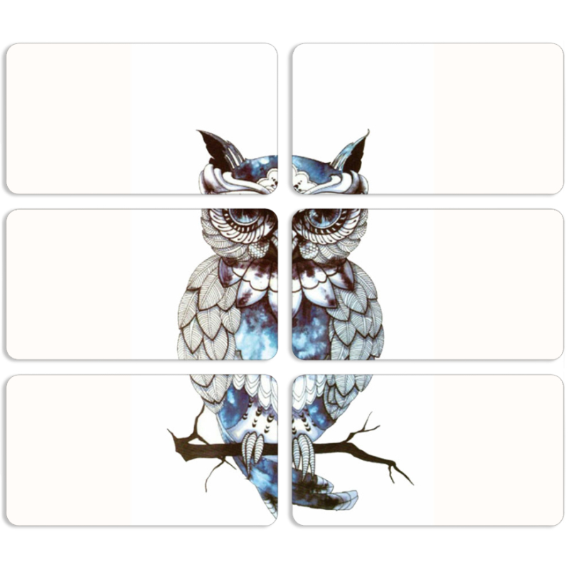 Магнитные фотопазлы 90 на 50 набор 6 штук 