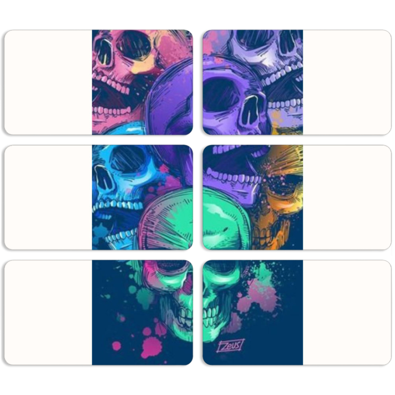 Магнитные фотопазлы 90 на 50 набор 6 штук 