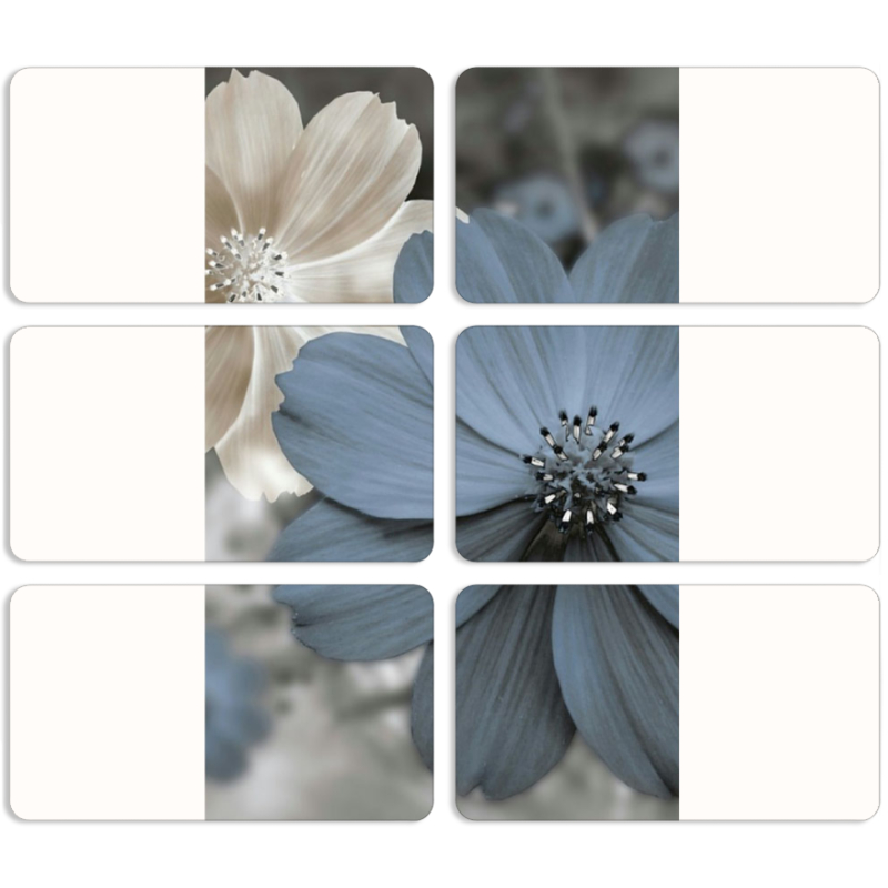 Магнитные фотопазлы 90 на 50 набор 6 штук 