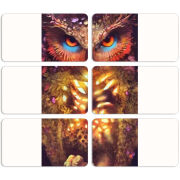 Магнитные фотопазлы 90 на 50 набор 6 штук 