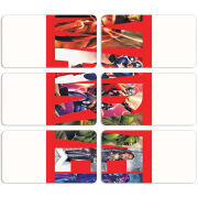 Магнитные фотопазлы 90 на 50 набор 6 штук 