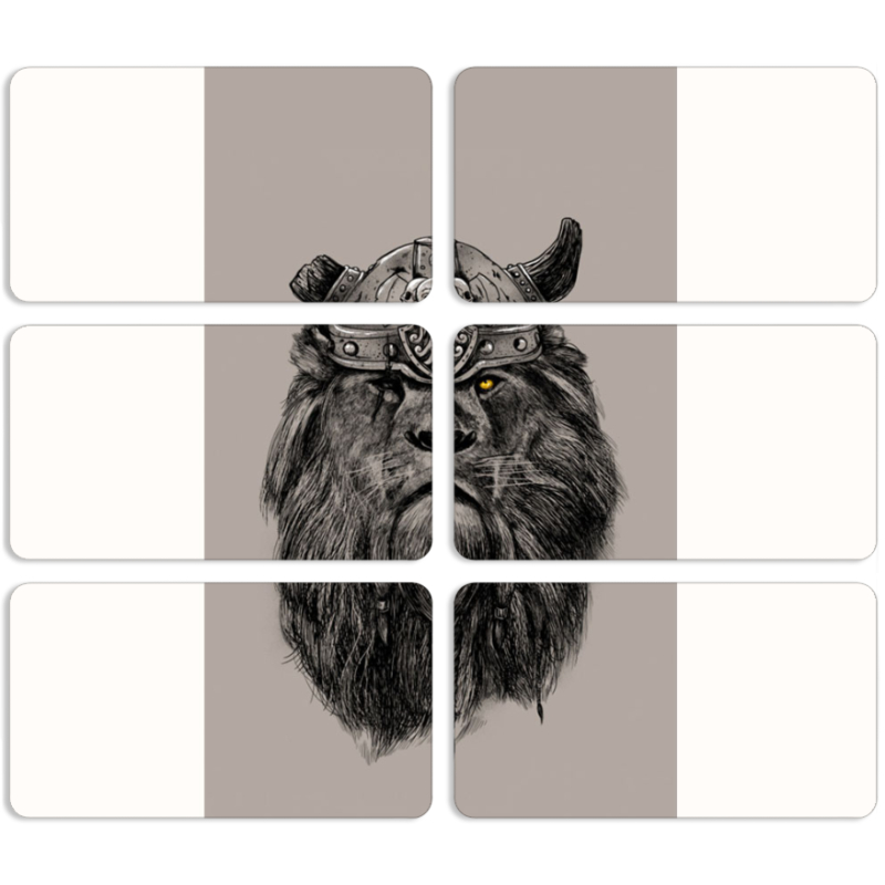 Магнитные фотопазлы 90 на 50 набор 6 штук 