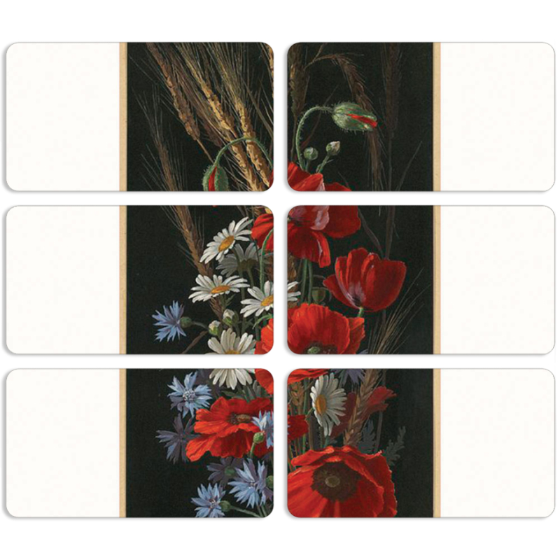 Магнитные фотопазлы 90 на 50 набор 6 штук 