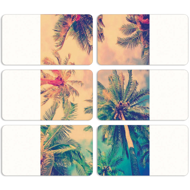 Магнитные фотопазлы 90 на 50 набор 6 штук 