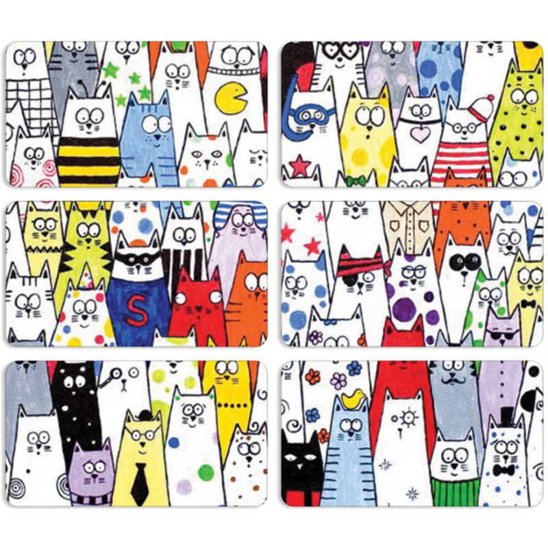 Магнитные фотопазлы 90 на 50 набор 6 штук 