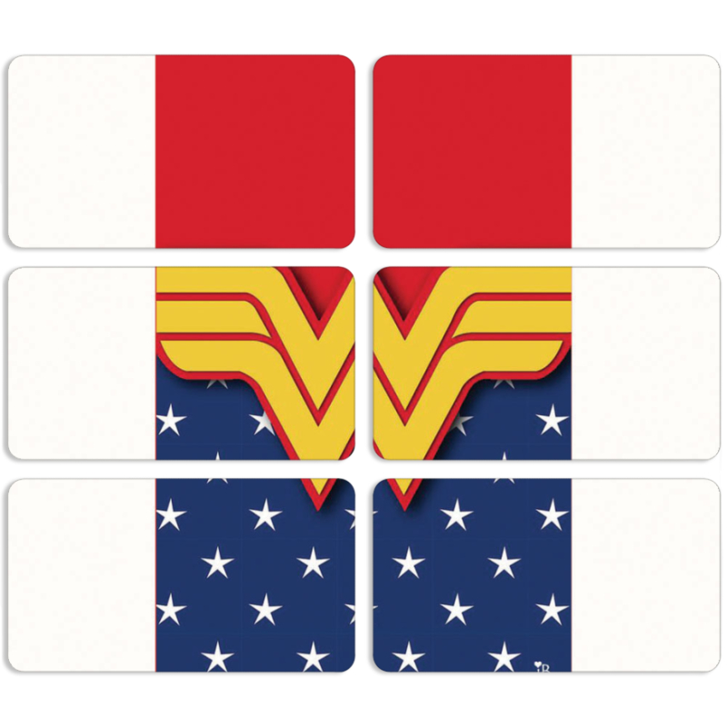 Магнитные фотопазлы 90 на 50 набор 6 штук 