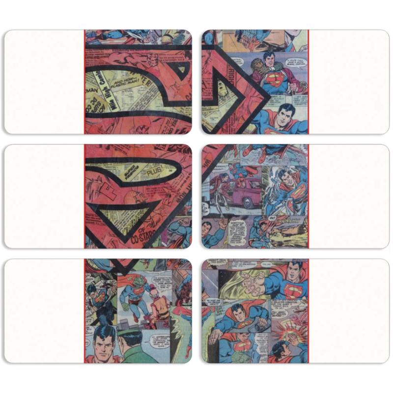 Магнитные фотопазлы 90 на 50 набор 6 штук 