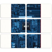 Магнитные фотопазлы 90 на 50 набор 6 штук 