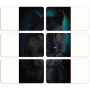 Магнитные фотопазлы 90 на 50 набор 6 штук 