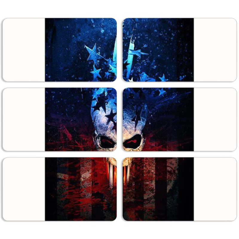 Магнитные фотопазлы 90 на 50 набор 6 штук 