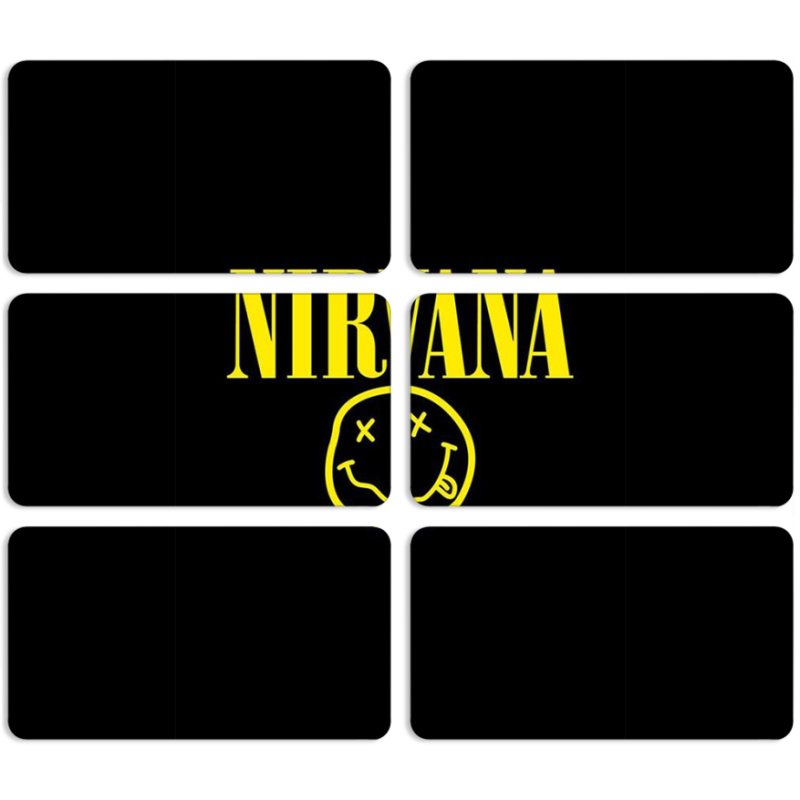 Магнитные фотопазлы 90 на 50 набор 6 штук NIRVANA