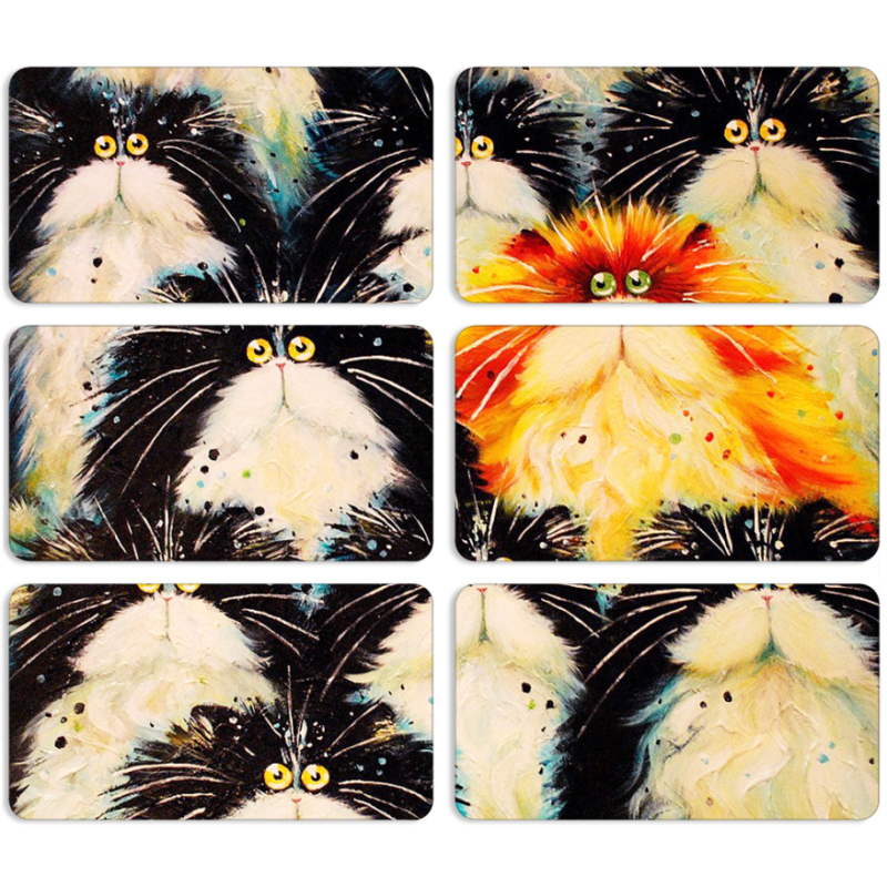 Магнитные фотопазлы 90 на 50 набор 6 штук 