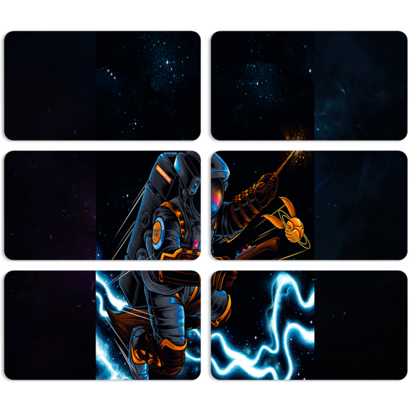 Магнитные фотопазлы 90 на 50 набор 6 штук 