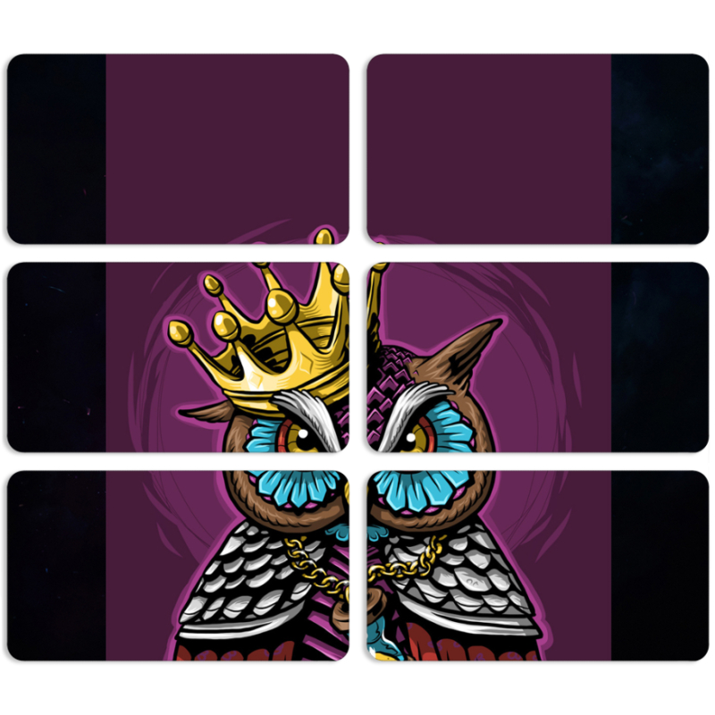 Магнитные фотопазлы 90 на 50 набор 6 штук 