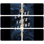 Магнитные фотопазлы 90 на 50 набор 6 штук 