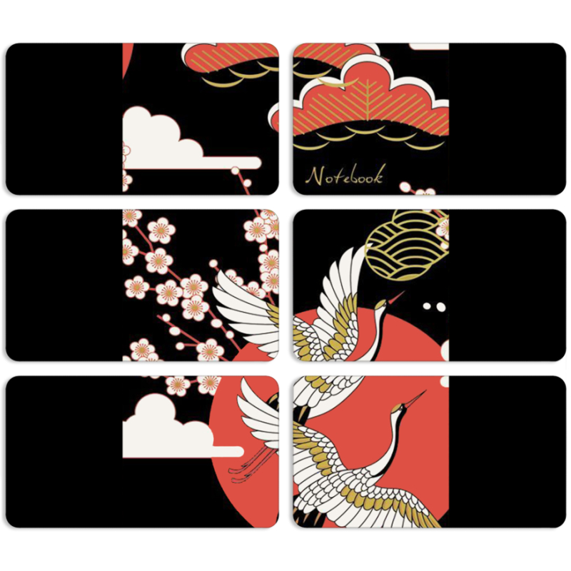 Магнитные фотопазлы 90 на 50 набор 6 штук 