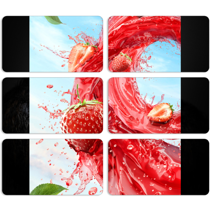 Магнитные фотопазлы 90 на 50 набор 6 штук 