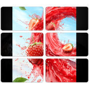 Магнитные фотопазлы 90 на 50 набор 6 штук 