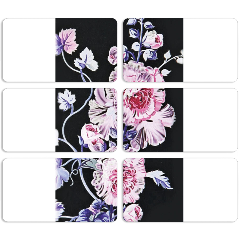 Магнитные фотопазлы 90 на 50 набор 6 штук 