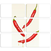 Магнитные фотопазлы 90 на 50 набор 6 штук 