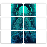 Магнитные фотопазлы 90 на 50 набор 6 штук 